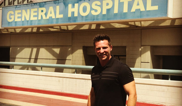 Steve Burton officially back on set at GH